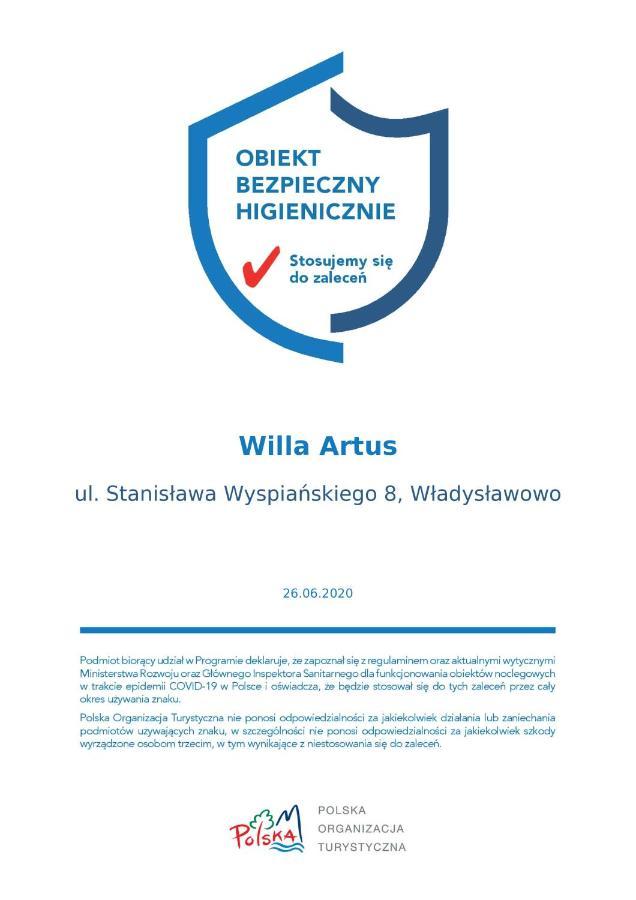 Willa Artus Władysławowo Εξωτερικό φωτογραφία